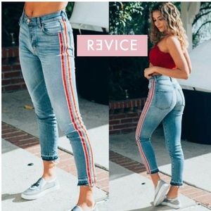 Revice side stripe jeans